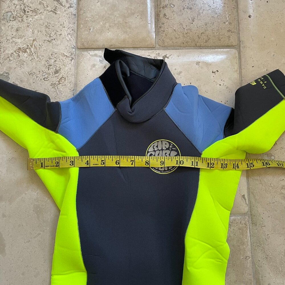 Rip Curl Dawn Patrol 2mm Back Zip Spring Shorty Wetsuit Blue - Picture 5 of 11